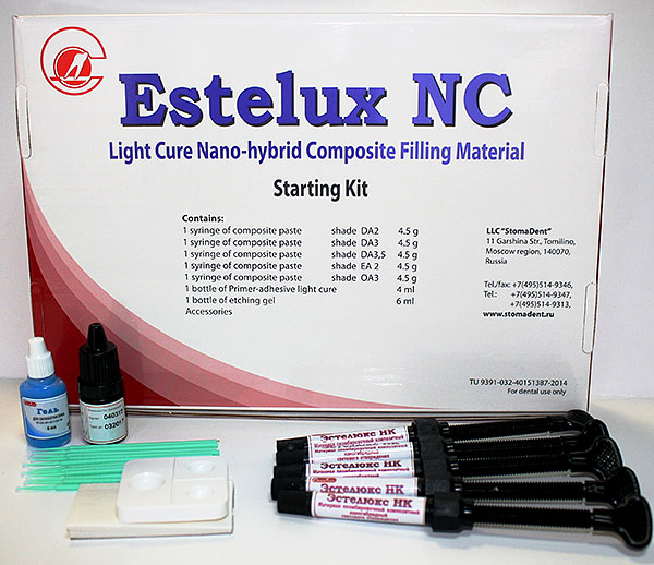 «Estelux NC» - nano-hybrid light-cure composite filling material
